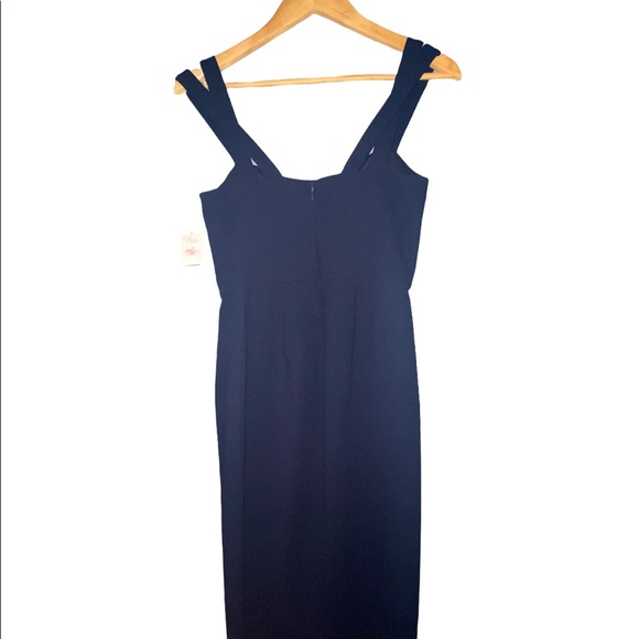 Xscape Formal Navy Double Strap Dress - Picture 4 of 7